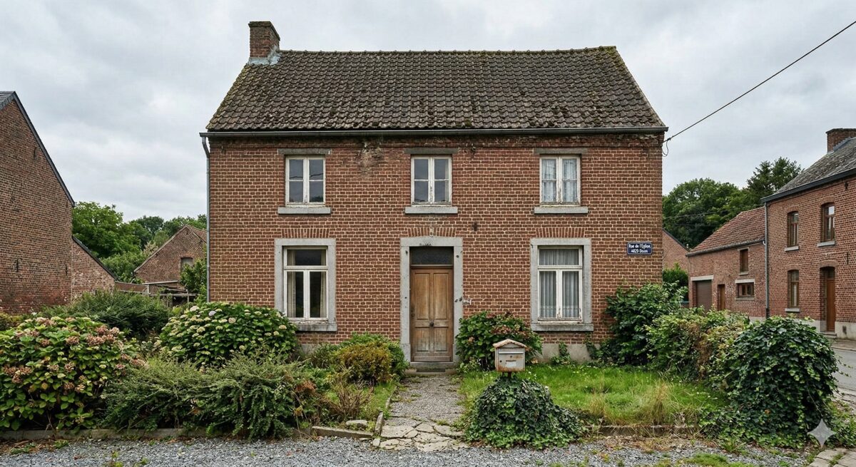 Maison avant rénovation — toiture et façade non isolées